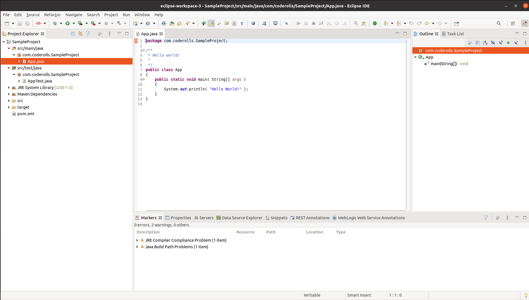 A Simple Maven Project Structure